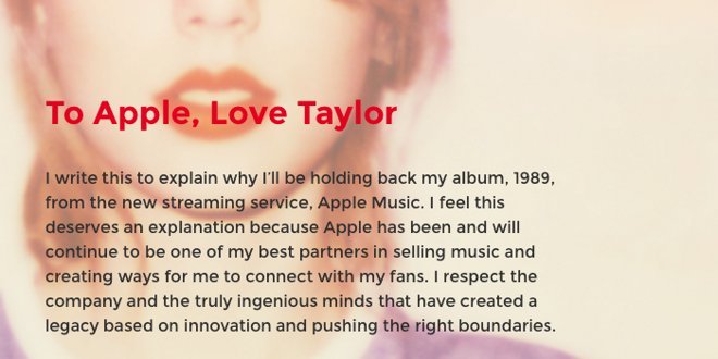 Open Letter to Apple Music